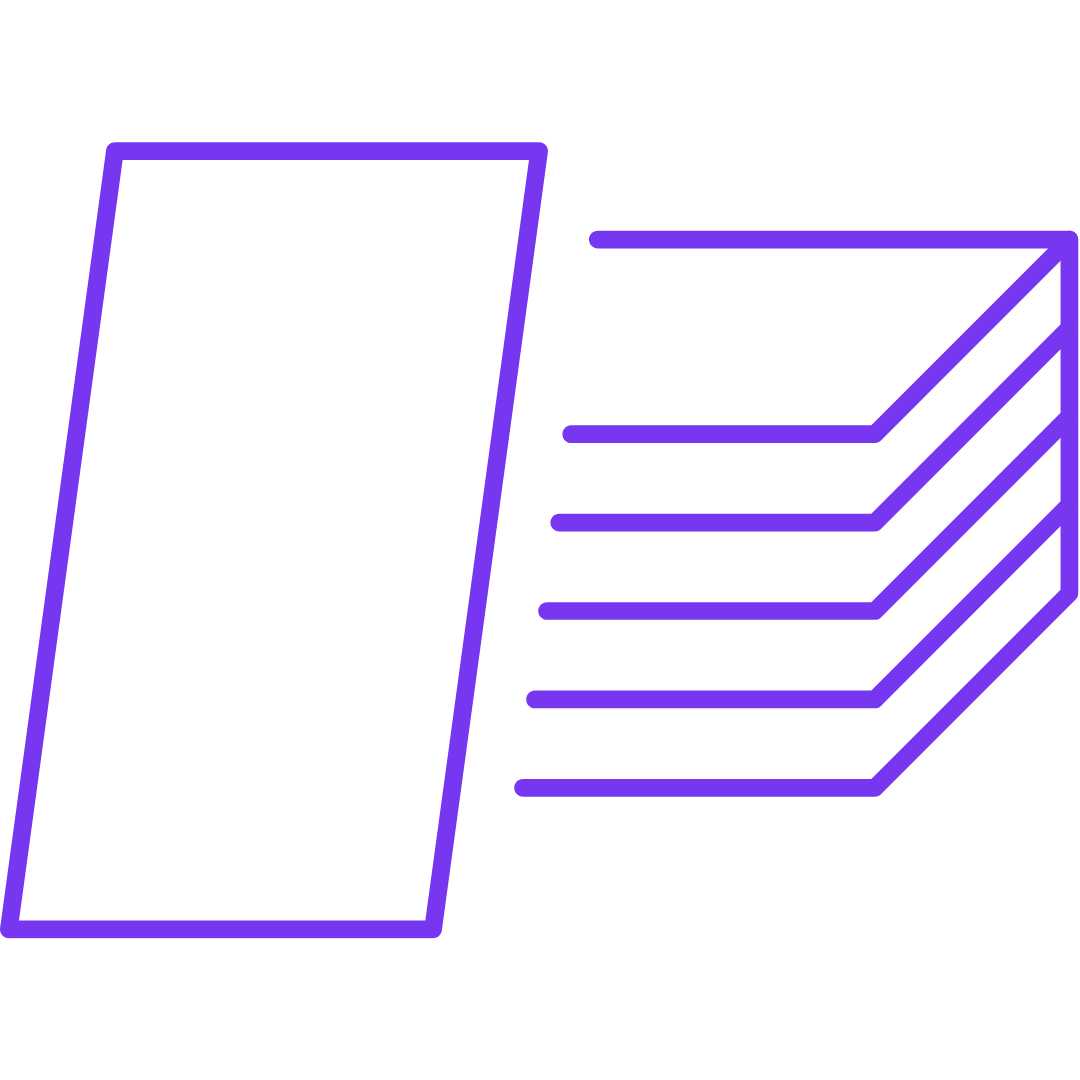 Lila Icon mit Trockenbauplatten.